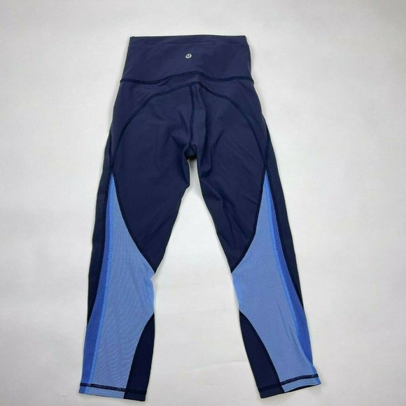 Lululemon Mix & Mesh Crop 21" Leggings High Rise - Picture 1 of 10